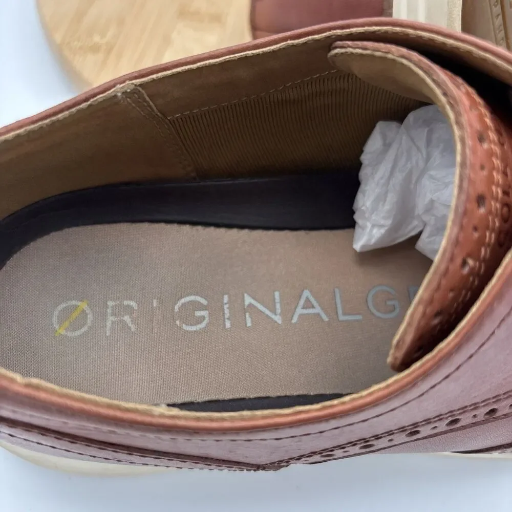 Cole Haan OriginalGrand Wingtip Oxford Mens 9.5M Brown Leather C26471 Preppy